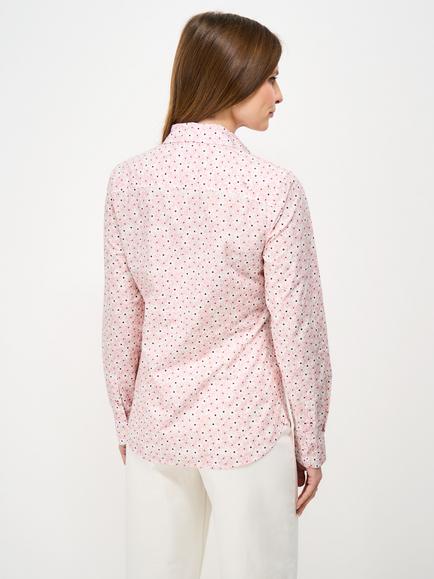 Crew Clothing Lulworth Floral Shirt, Raspberry/White - view 2, Raspberry/White