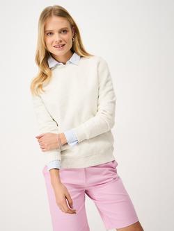 Crew Clothing Crew Neck Nepp Yarn Sweatshirt, White - view 2, White