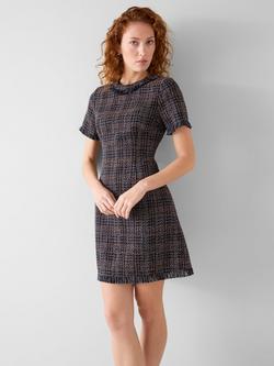 L.K.Bennett Alba Tweed Mini Dress, Navy, Navy