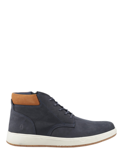 Hush Puppies Bronko Leather Chukka Boots, Navy