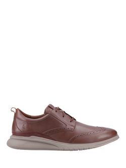 Hush Puppies Advance Wingtip Leather Shoes, Cappucino