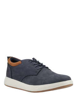 Hush Puppies Bowen Leather Casual Shoes, Navy - view 2, Navy