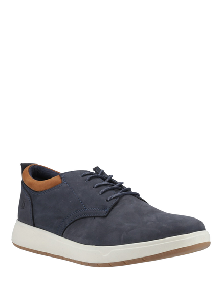 Hush Puppies Bowen Leather Casual Shoes, Navy - view 2, Navy