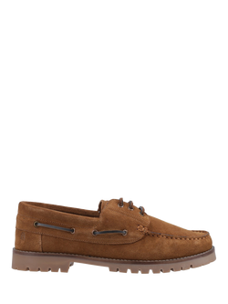 Hush Puppies Harrison Suede Boat Shoes, Tan, Tan