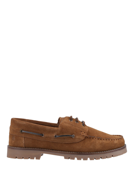 Hush Puppies Harrison Suede Boat Shoes, Tan, Tan