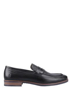 Hush Puppies Mitchell Leather Loafers, Black, Black