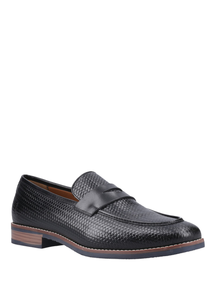 Hush Puppies Mitchell Leather Loafers, Black - view 2, Black