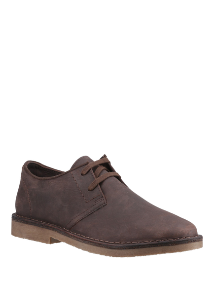 Hush Puppies Scout Lace-Up Leather Shoes, Waxy Brown - view 2, Waxy Brown
