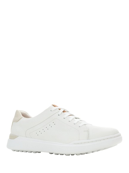 Hush Puppies Wes Leather Trainers, White - view 2, White