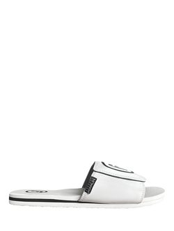FoamLife Karmo Slider Sandals, White, White