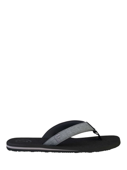 FoamLife Sharrp Flip Flops, Black/Grey, Black/Grey