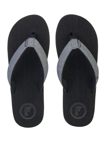 FoamLife Sharrp Flip Flops, Black/Grey - view 2, Black/Grey