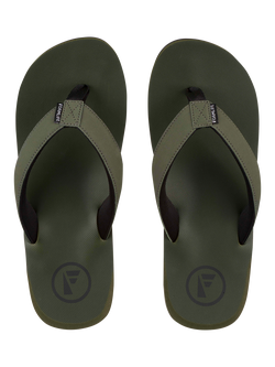 FoamLife Tarlan Flip Flops, Olive - view 2, Olive
