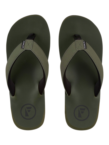 FoamLife Tarlan Flip Flops, Olive - view 2, Olive