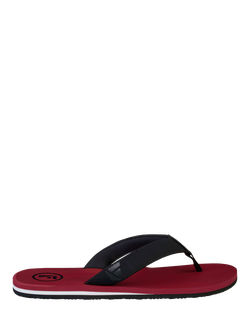 FoamLife Traa Beach Flip Flops, Clay Red/Multi, Clay Red/Multi