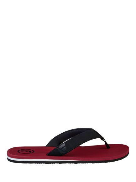FoamLife Traa Beach Flip Flops, Clay Red/Multi, Clay Red/Multi