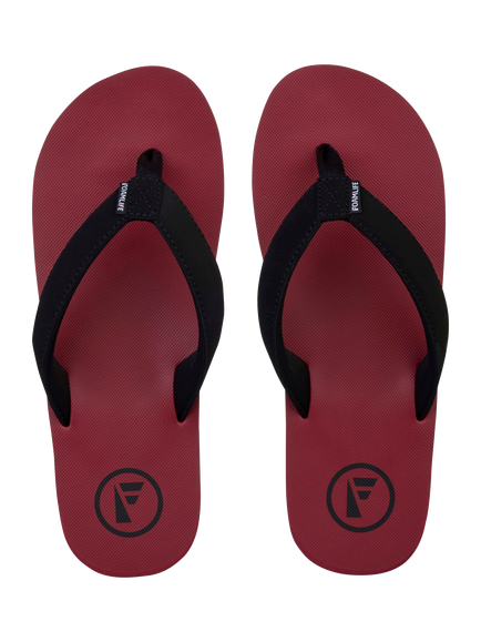 FoamLife Traa Beach Flip Flops, Clay Red/Multi - view 2, Clay Red/Multi