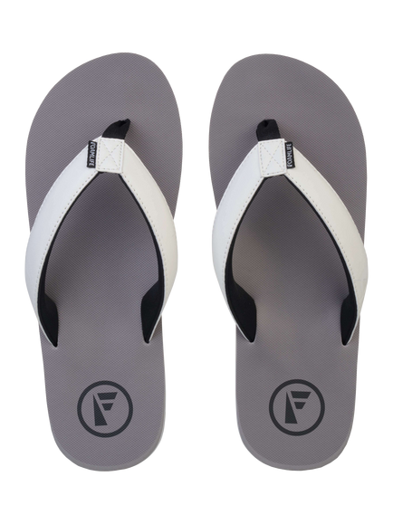 FoamLife Traa Beach Flip Flops, Stone Grey/White 044 - view 2, Stone Grey/White 044