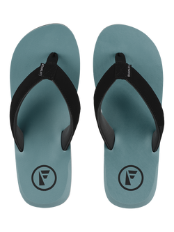 FoamLife Traa Beach Flip Flops, Steel Blue/Multi - view 2, Steel Blue/Multi