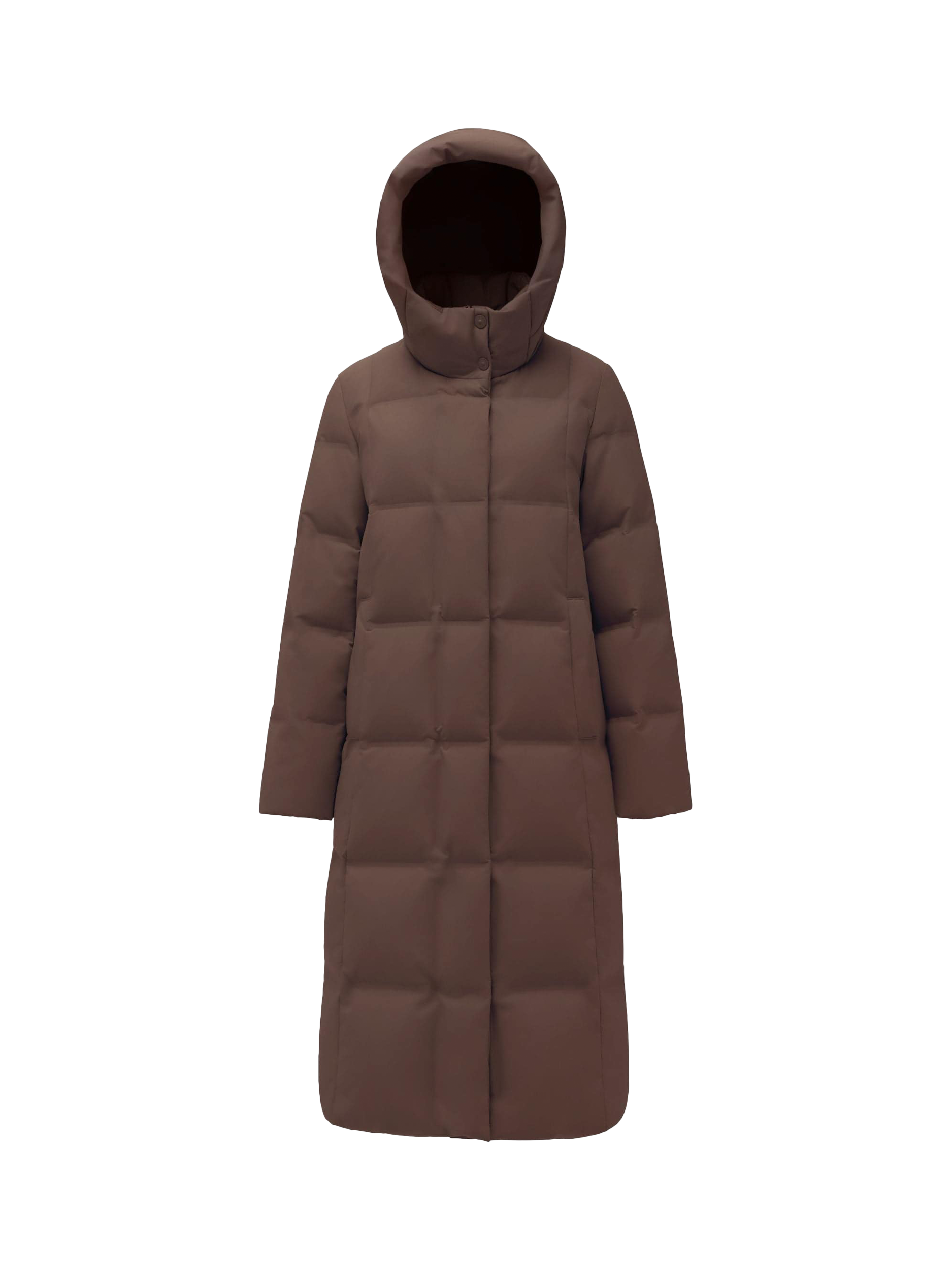 Product image 4 of 5, which shows Bosideng Long Goose Down Hooded Coat, Latte, 14