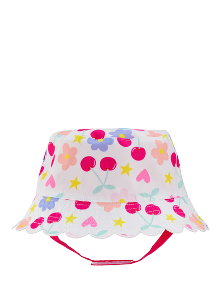 Small Stuff Kids' Floral Sun Hat, White, White