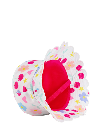 Small Stuff Kids' Floral Sun Hat, White - view 2, White