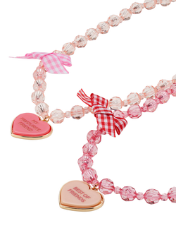 Stych Best Friend Necklaces, Set of 2, Pink - view 2, Pink