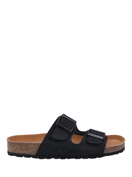 Hush Puppies Brixley Suede Mule Sandals, Black