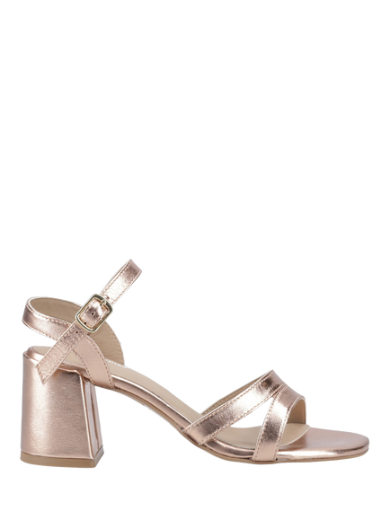 Hush Puppies Nalani Leather Low Block Heel Sandals, Rose, Rose