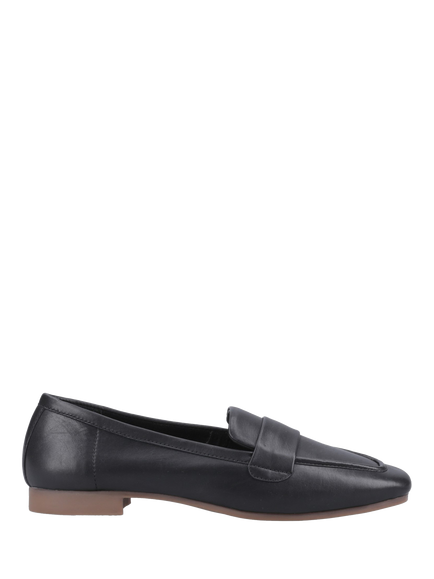 Hush Puppies Sutton Leather Loafers, Black, Black