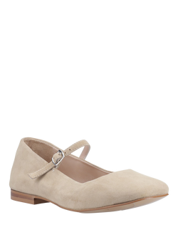 Hush Puppies Pasha Suede Mary Jane Ballerina Shoes, Taupe - view 2, Taupe