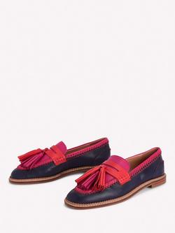 Boden Nya Leather Penny Loafers, Multi - view 2, Multi