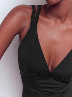 Boden Arles Cross Back Swimsuit, Black - view 2, Black