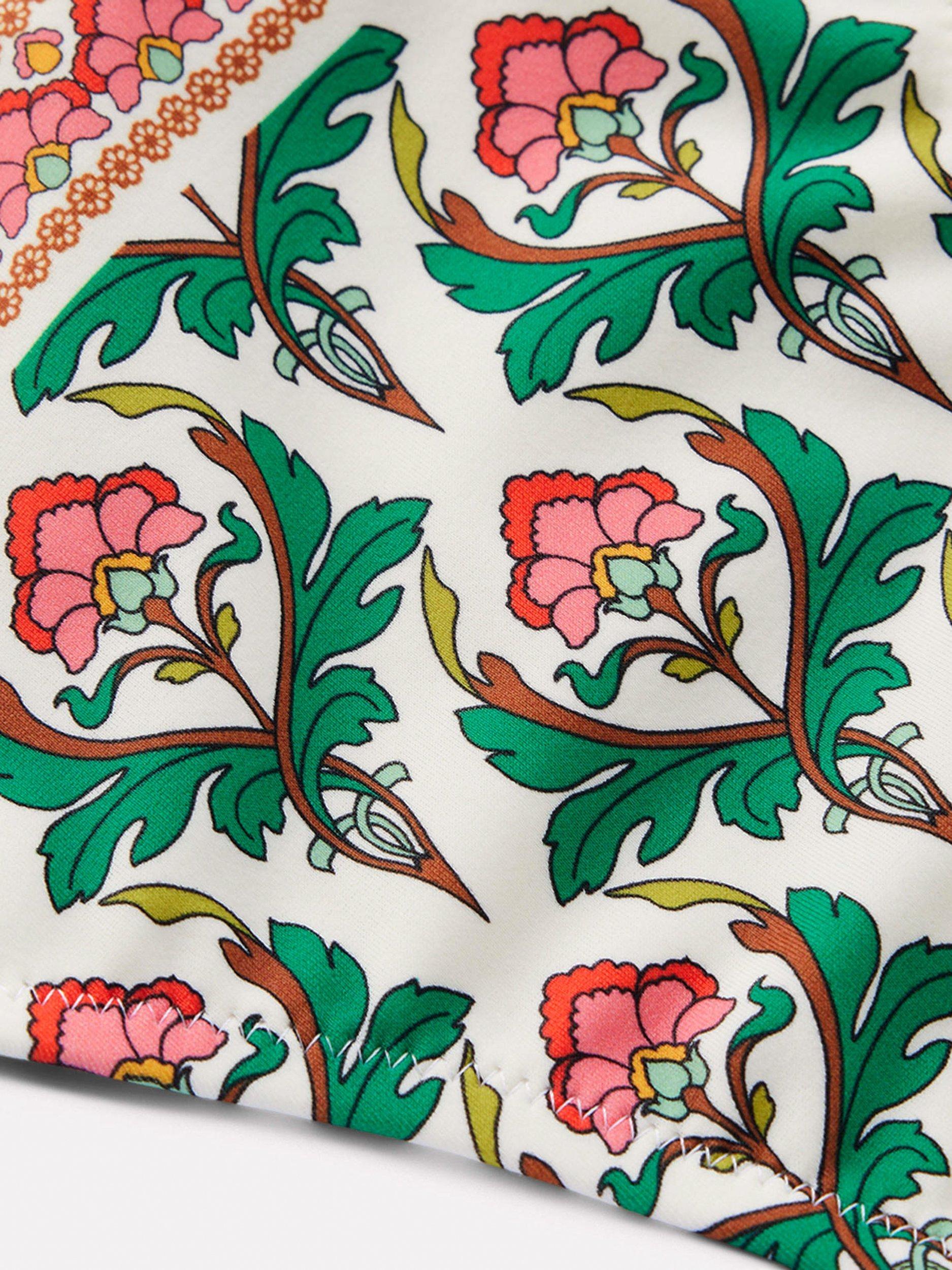 Product image 6 of 6, which shows Boden Classic Floral Bikini Bottoms, Multi, 8