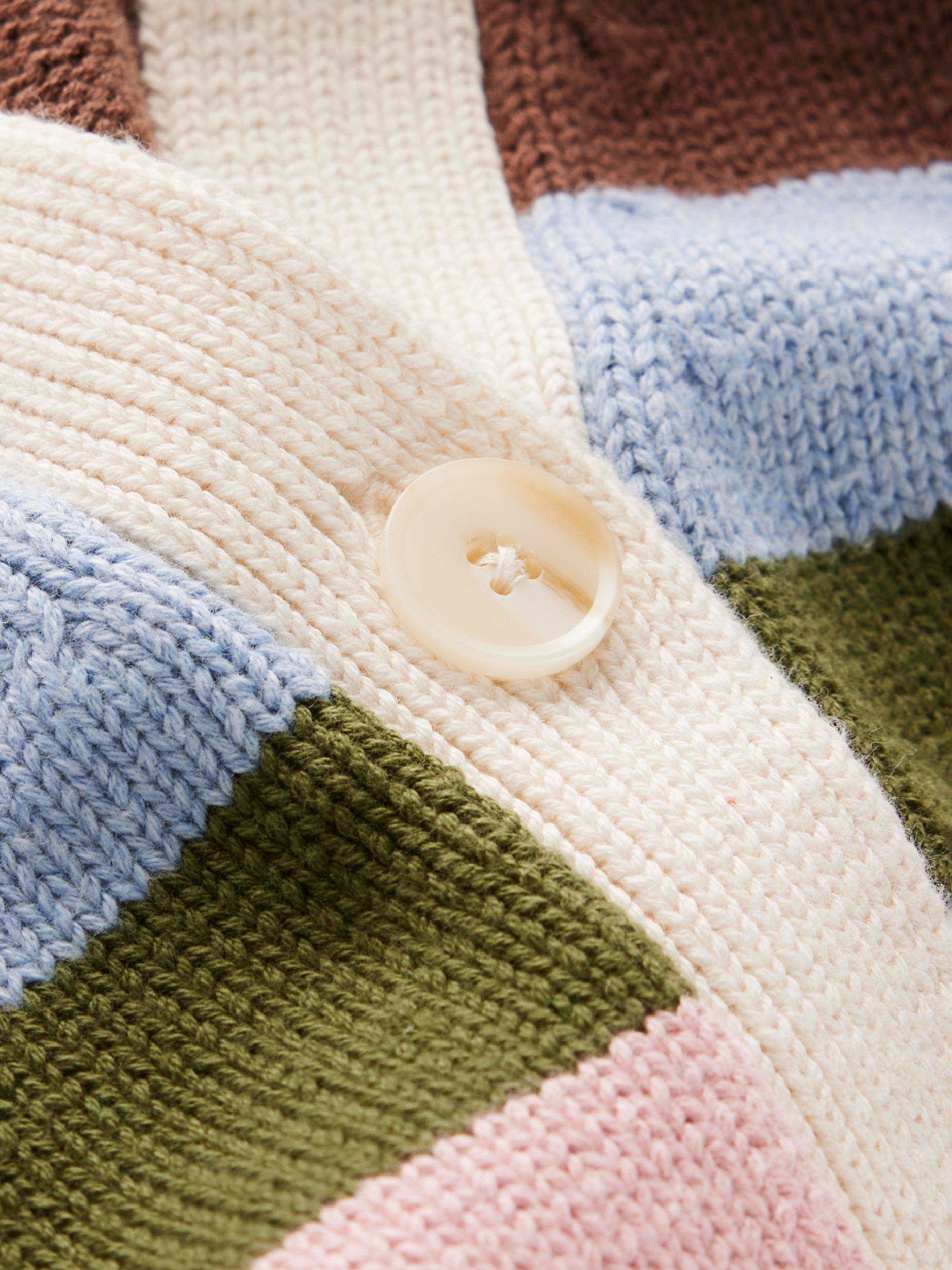 Product image 7 of 7, which shows Boden Lucy Mixed Stripe Cardigan, Multi, XS