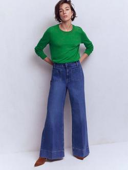 Boden Emilia Crew Neck Jumper, Rich Emerald, Rich Emerald