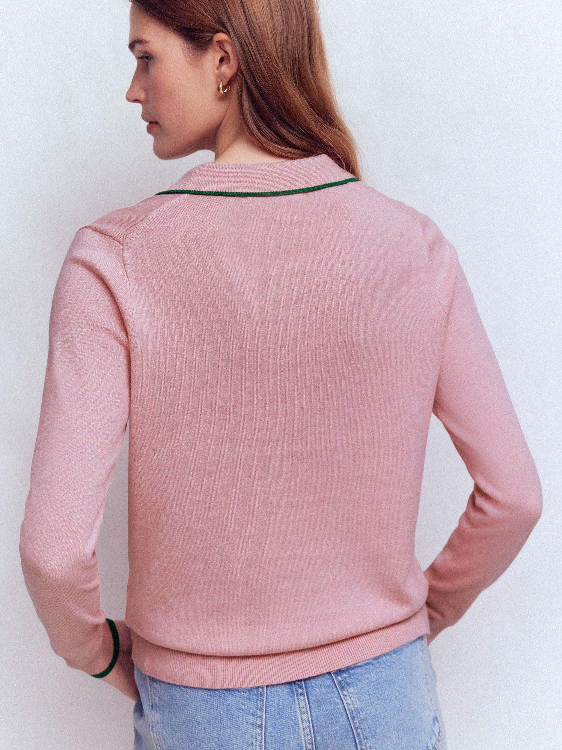 Product image 3 of 6, which shows Boden Liz Henley Jumper, Lilac, XS