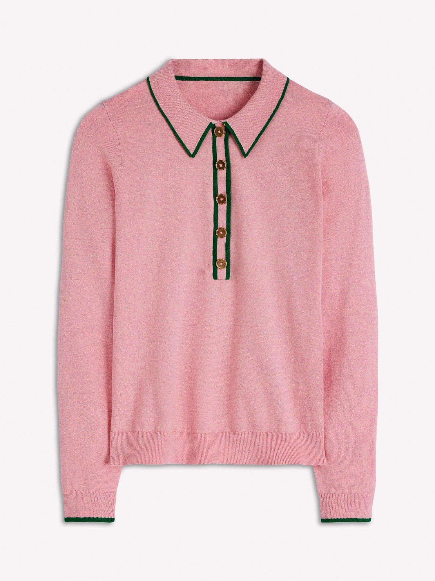 Product image 5 of 6, which shows Boden Liz Henley Jumper, Lilac, XS