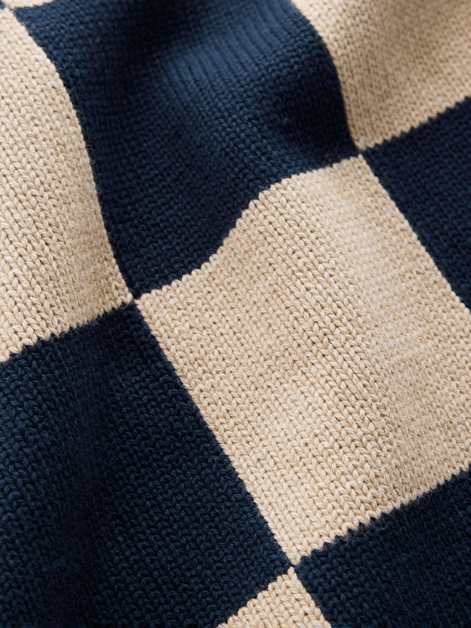 Product image 6 of 6, which shows Boden Lucy Check Tank Top, Camel/Navy, XS