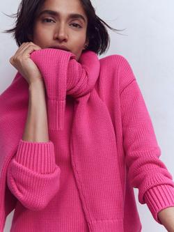 Boden Lucy Oversized Jumper, Pink Peony - view 2, Pink Peony