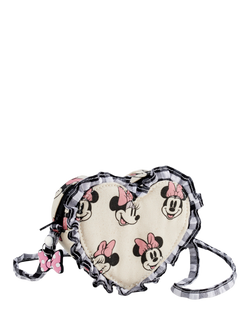 Small Stuff Kids' Minnie Mouse Frill Crossbody Bag, White, White
