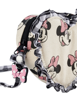 Small Stuff Kids' Minnie Mouse Frill Crossbody Bag, White - view 2, White