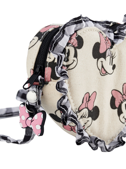 Small Stuff Kids' Minnie Mouse Frill Crossbody Bag, White - view 2, White