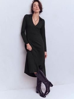 Boden Carla Jersey Wrap Dress, Black