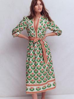 Boden Cary Floral Midi Dress, Multi, Multi