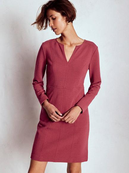 Boden Colette Ottoman Dress, Ruby Red