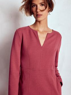 Boden Colette Ottoman Dress - view 2, Ruby Red