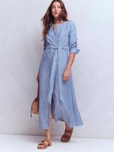 chinese dress ladies Boden Cecily Belted Long Sleeve Cotton Corduroy Midi Dress in Woodland Green at Nordstrom, Size 2 main image 0
