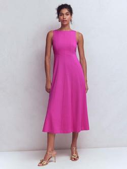 Boden Scarlet Sleeveless Ponte Dress containing LENZING™ ECOVERO™ Viscose, Passion Flower, Passion Flower