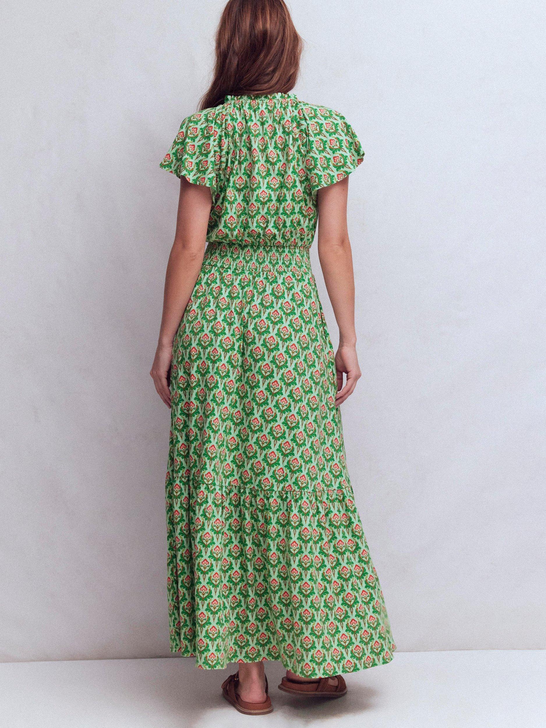 boden tara trim tiered jersey dress BODEN Tara Trim Tiered Jersey Dress